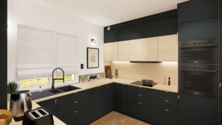 Aménagement et Décoration d'une Cuisine et Son Séjour Art Déco