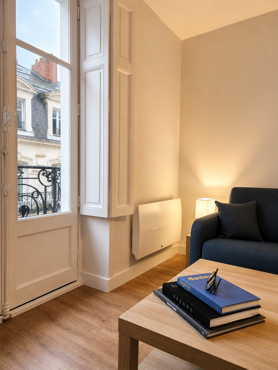 Studio locatif rénové dans un immeuble classé du quartier Graslin à Nantes