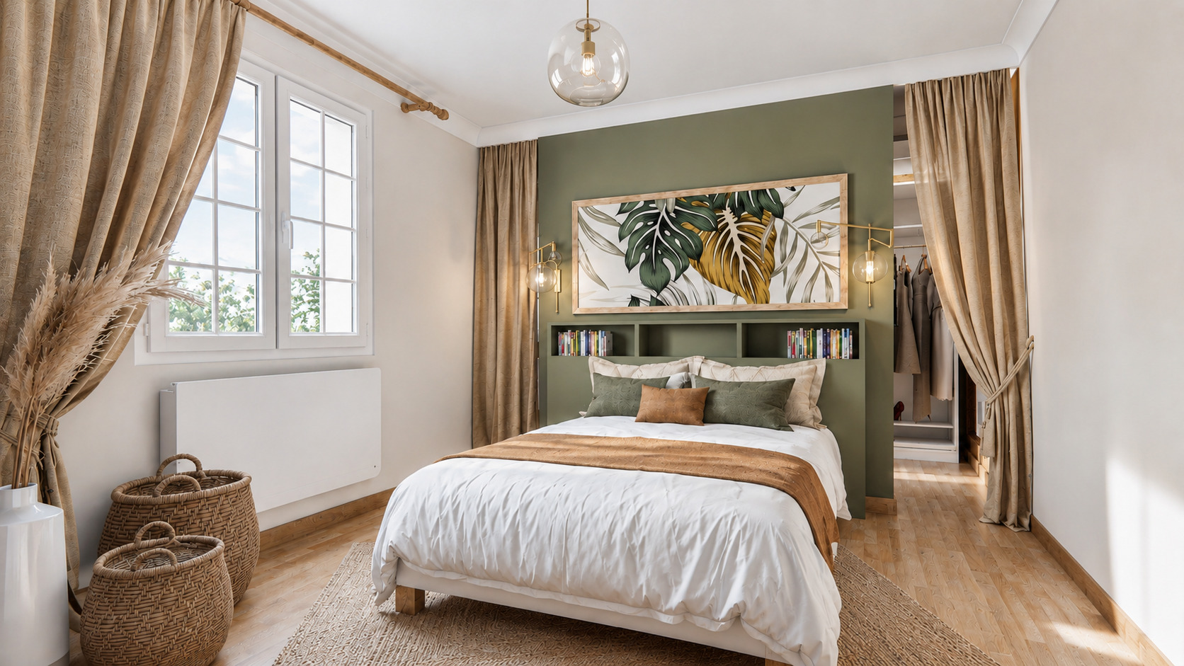 Suite parentale avec dressing intégré à Saint-Sébastien-sur-Loire – ambiance exotique sur mesure